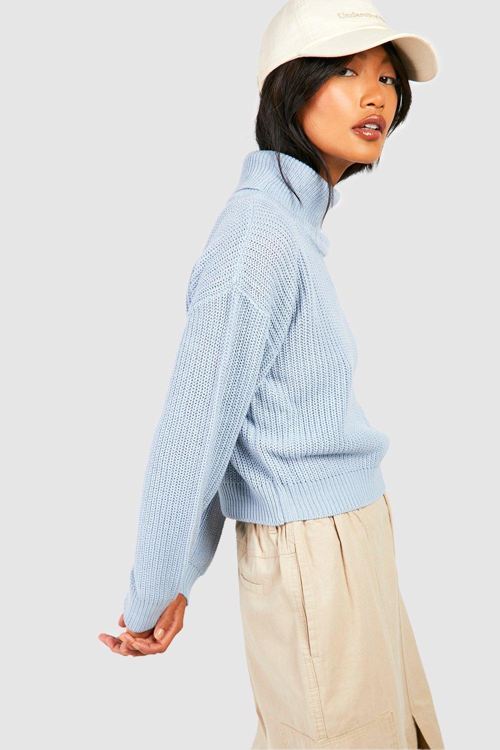 Cropped fisherman top sweater